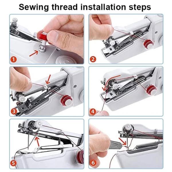 Mini Portable Handy Sewing Machine Handheld Sewing Machine Stitch - Image 2