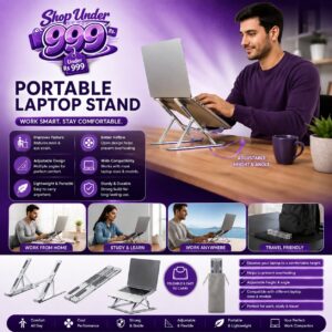 Adjustable Portable Laptop Stand For Desk
