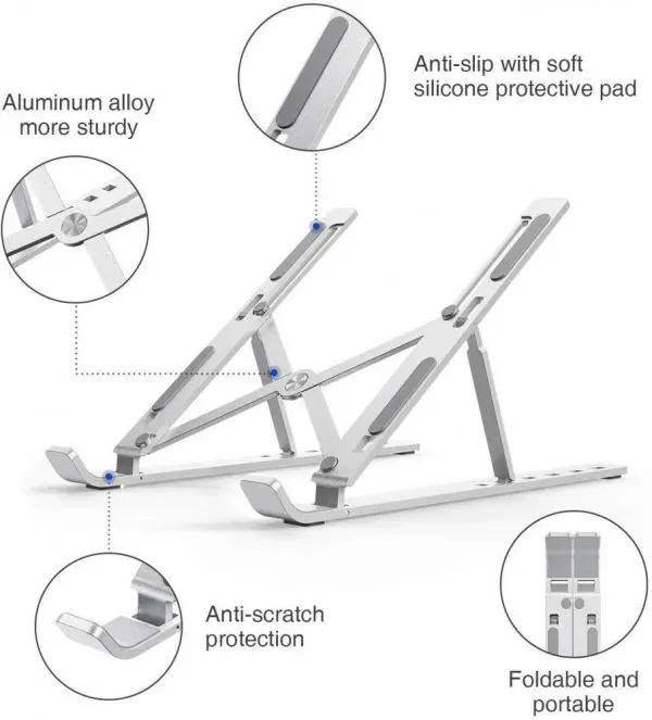Adjustable Portable Laptop Stand For Desk - Image 2