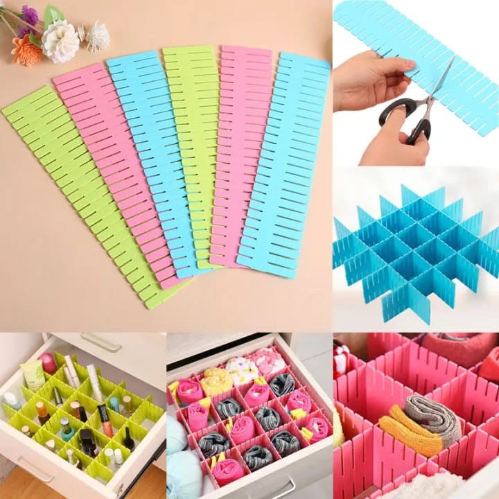 Adjustable New Drawer Organizer Home Kitchen Board Divider Makeup Storage Box - Image 2