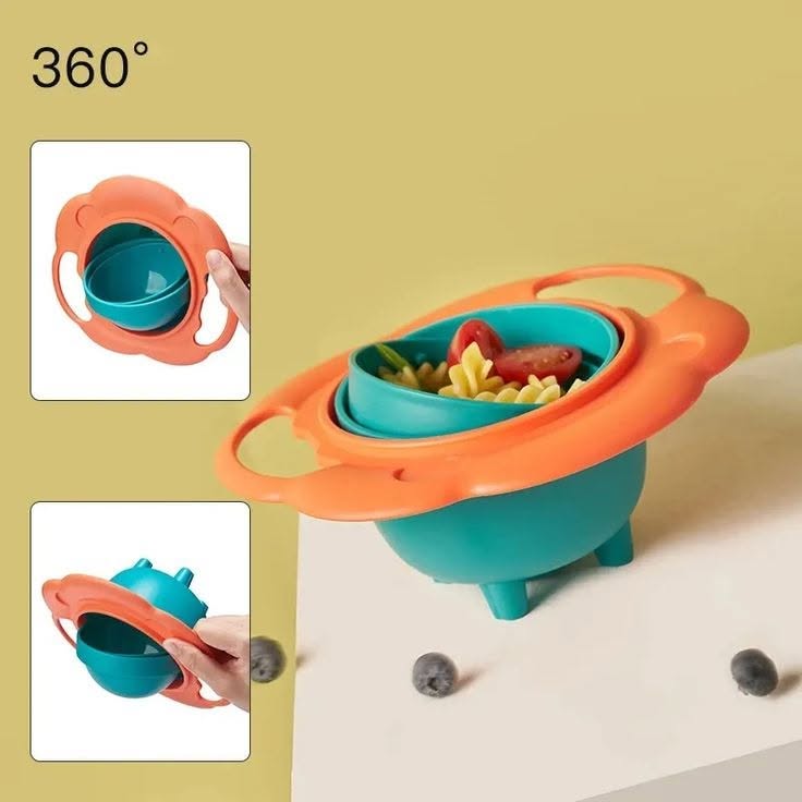 Gyro Bowl 360 Degree Rotation Spill - Image 3