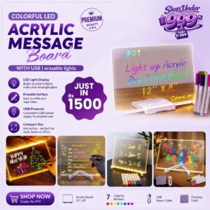 colorful-led-writing-board-acrylic-message-board-with-usb-erasable-lights-6x6-inches