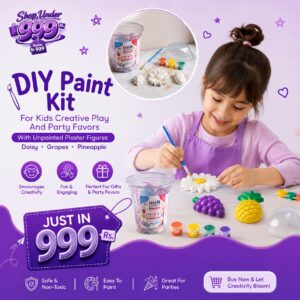 diy-paint-kit-for-kids-creative-play-and-party-favors-with-unpainted-plaster-figures-daisy-grapes-pineapple
