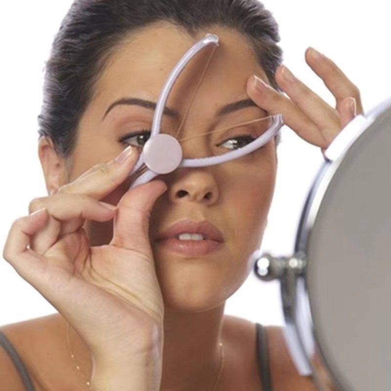 Slique Women Hair Removal Epilator Mini Facial Hair Remover Spring Threading Face Defeatherer for Cheeks Eyebrow DIY Makeup Beauty Tool - Image 2