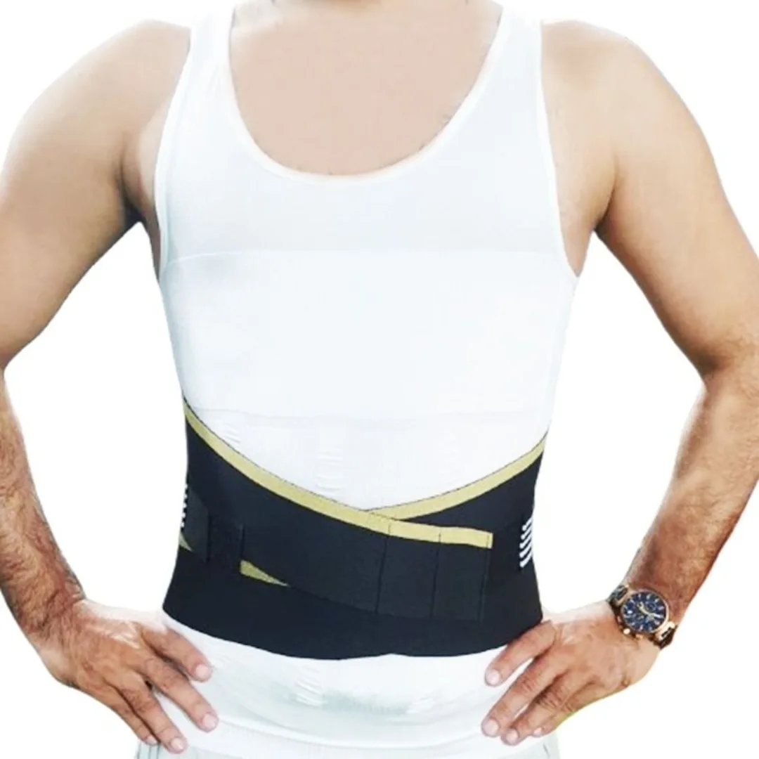Adjustable Back support Belt for lower back pain Relief with Steel Plate - Image 2