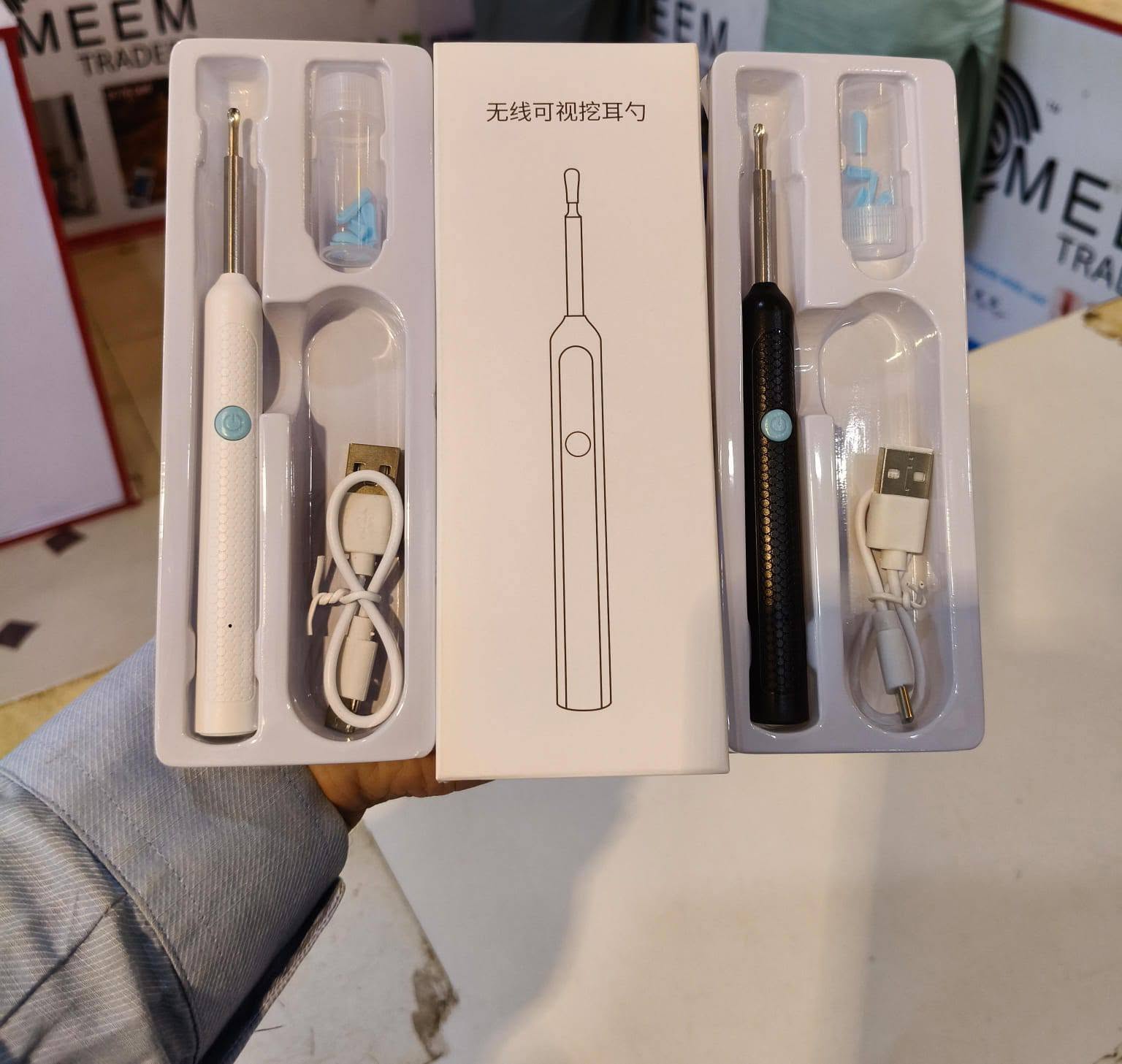 Ear Cleaner High Precision Ear Wax Removal Tool With Camera With LED Light Wireless Cleaner - Image 2