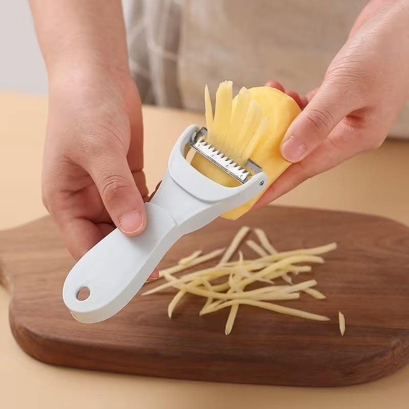 2-In-1 Peeling Knife Kitchen Multi-Purpose Peeling Tool for Fruits And Vegetables Potato And Fruit Slicer Two-Piece Peeling And Shredding Set - Image 2
