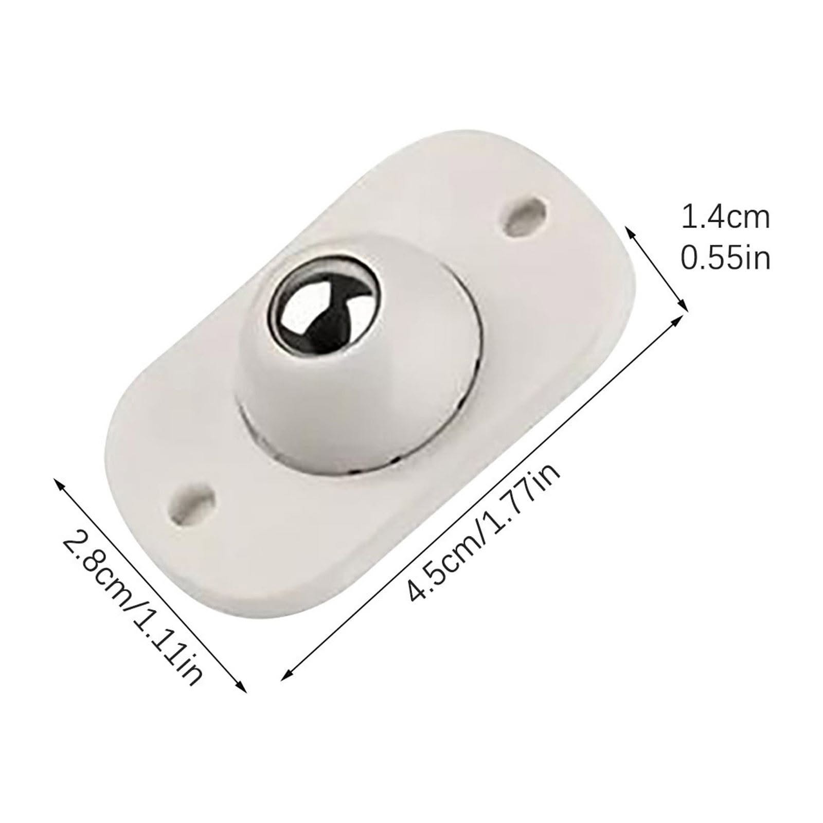 Mini Furniture Mover Wheels Set of 4 | 360° Rotating Self-Adhesive Casters | Stainless Steel Ball Rollers - Image 3