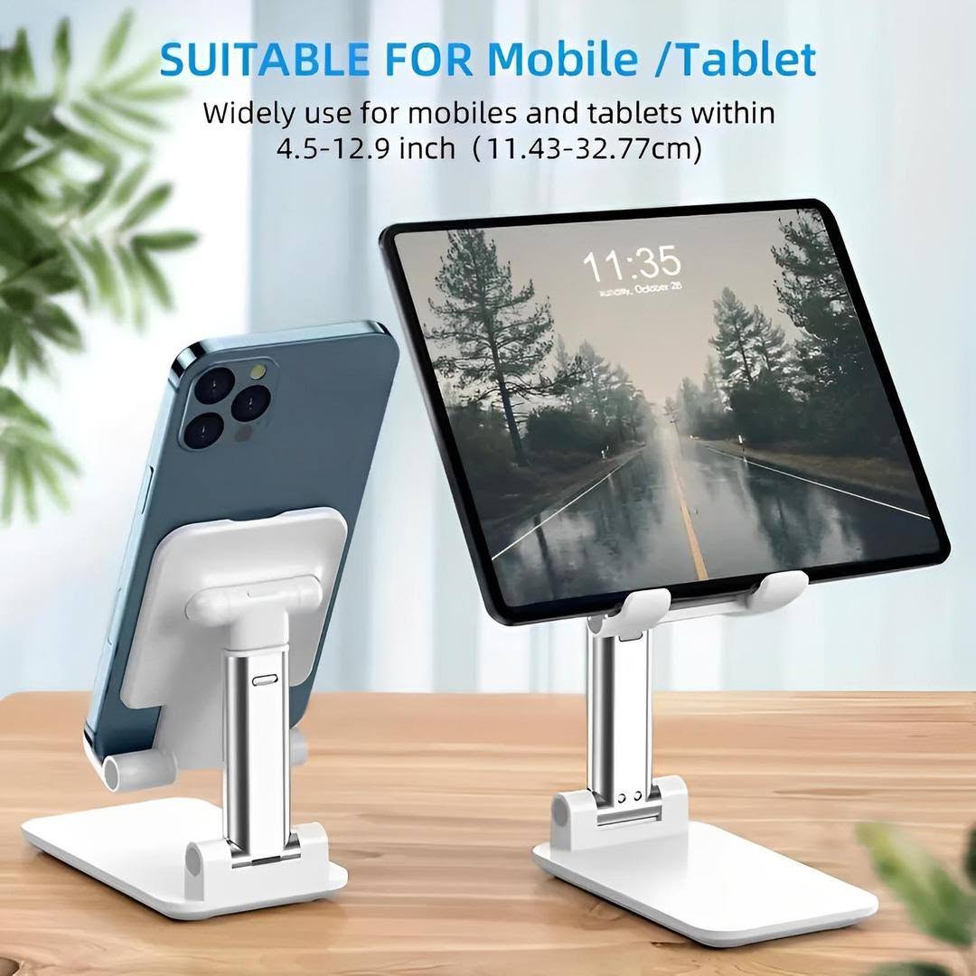 Adjustable Folding Mobile Tablet Stand Mobile Holder - Image 3