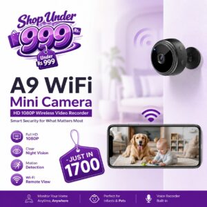 A9 WiFi Mini Camera HD 1080p Wireless Video Recorder Voice Recorder Security Monitoring Camera Smart Home For Infants And Pets-copy