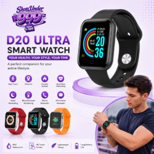 D20 Ultra Smart Watch Heart Rate Blood Pressure Oxygen Reloj Intelligent Smart Bracelet(random color)