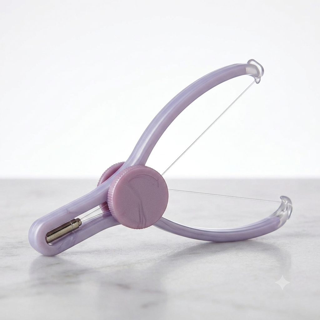 Slique Women Hair Removal Epilator Mini Facial Hair Remover Spring Threading Face Defeatherer for Cheeks Eyebrow DIY Makeup Beauty Tool - Image 3