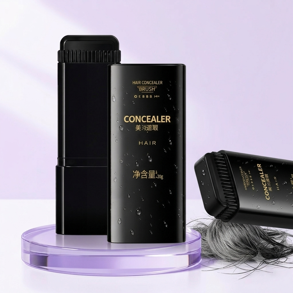 Hair Concealer Brush - for Gray Hair Coverage, Helps Blacken Hair, Non-Sticky, Improves Hair - Image 3