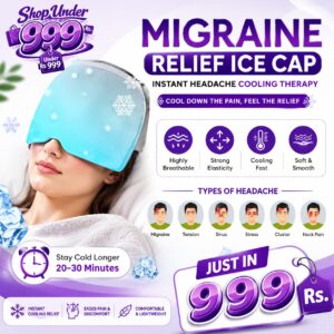 Migraine Relief Ice Cap | Instant Headache Cooling Therapy