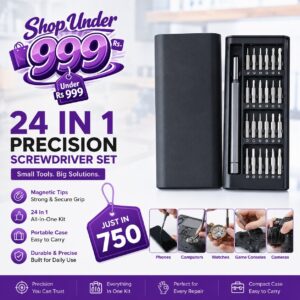 24 in 1 Magnetic Mini Screwdriver Kit for Phones Computers Watches Glasses Game Consoles Cameras